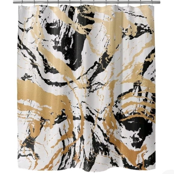 Marble Shower Curtain By Kavka Designs - Picture 2 of 7